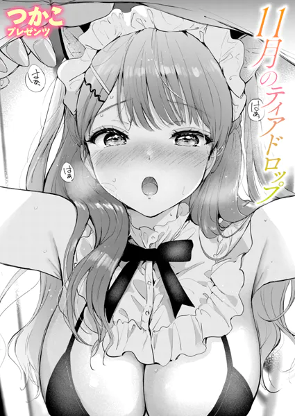 11月のティアドロップ つかこ 猫耳 メイド 水着 黒ニーソ